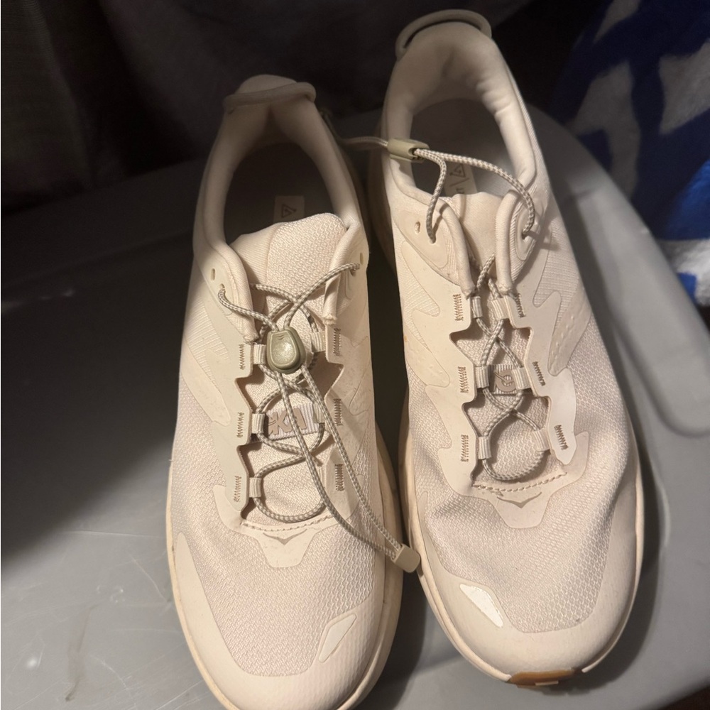Hoka Cream Running Shoes